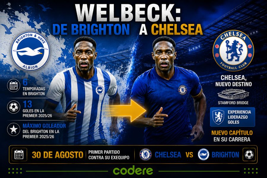 infografía de Chelsea vs Brighton de premier league 2026