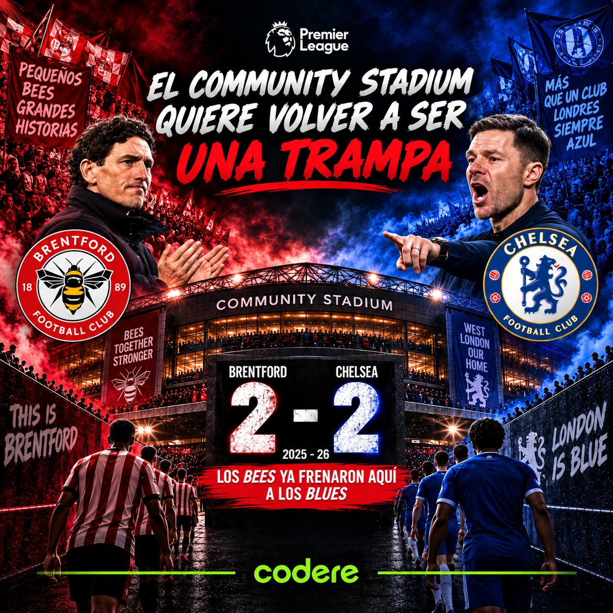 historial actual de Brentford vs Chelsea en Premier League