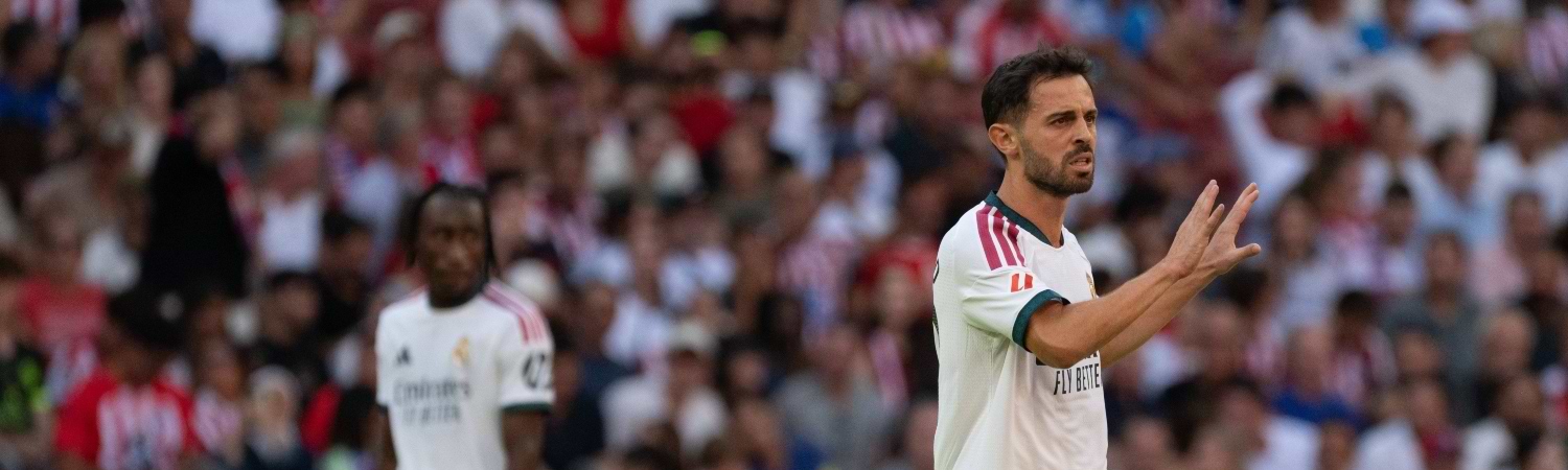 Bernardo Silva en el Real Madrid vs Villarreal laliga 2026