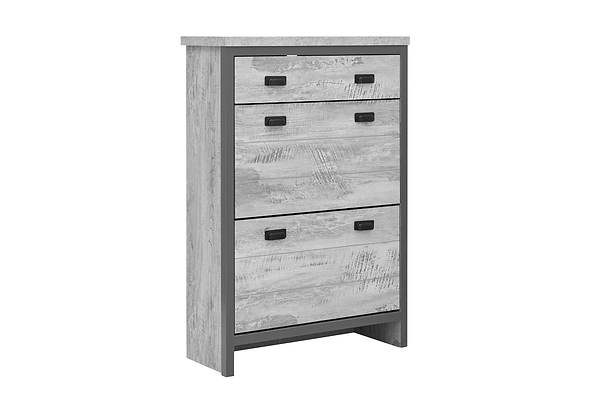 GFW Boston 2 Tier 1 Drawer Shoe Cabinet