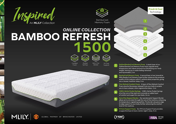 Mlily Bamboo Refresh 1500 Mattress