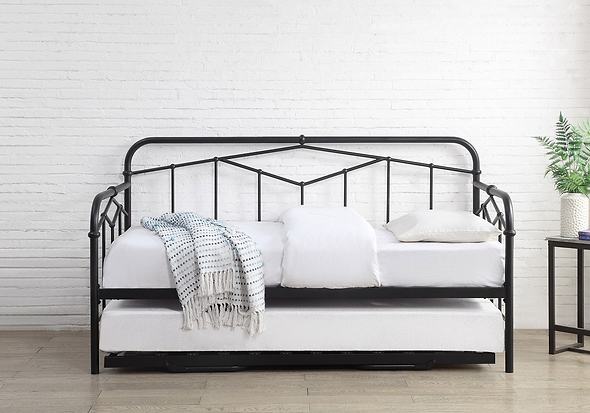 Flintshire Furniture Axton Black Metal Day Bed
