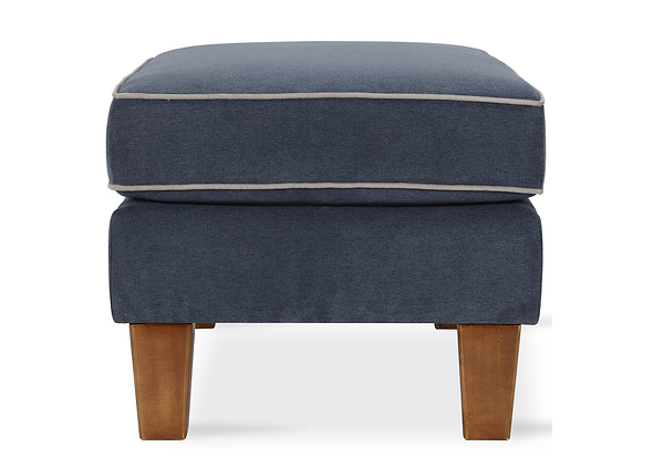 Dorel Bowen Ottoman With Contrast Welting
