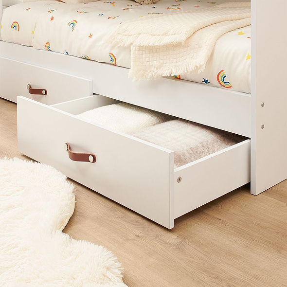 Flair Aviary Kids Bunk Bed with Storage Drawers and Shelves
