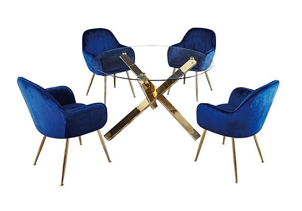 Lara Dining Chair - Royal Blue