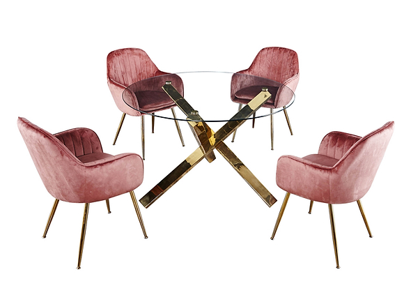 Lara Dining Chair - Vintage Pink