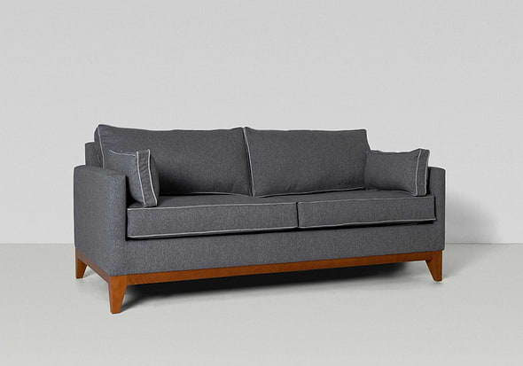 Gainsborough Carlo Sofa Bed available in 4 sizes and a wide range of fabrics modern design wooden base and legs