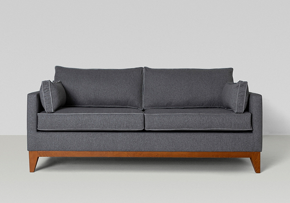 Gainsborough Carlo Sofa Bed available in 4 sizes and a wide range of fabrics modern design wooden base and legs