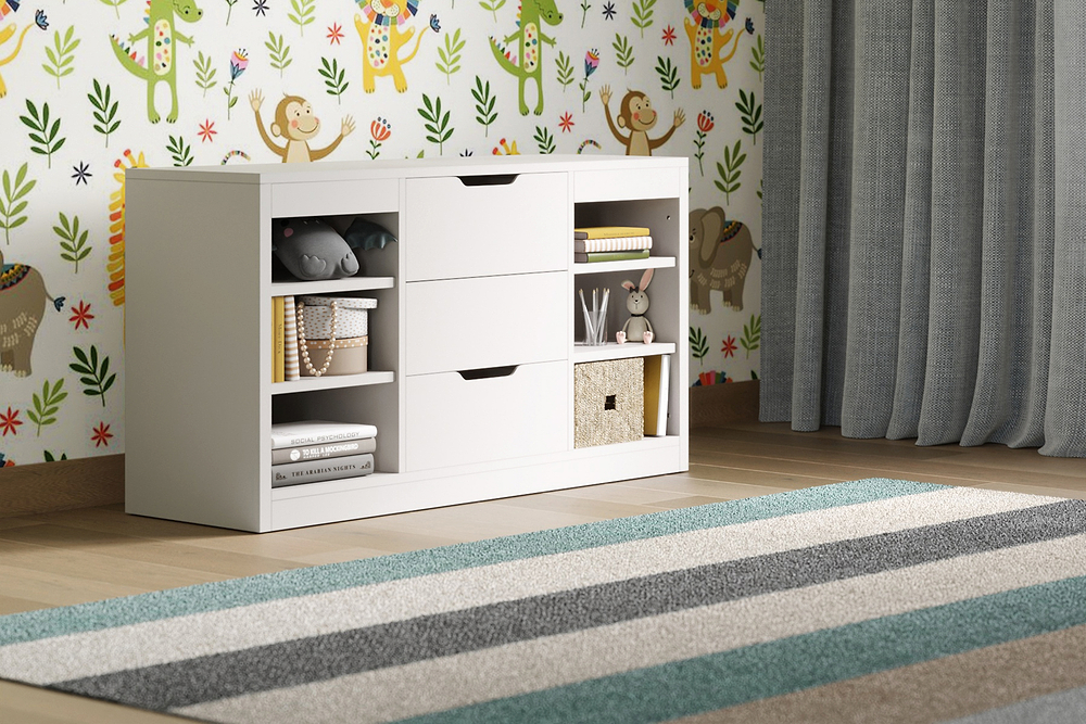Flair Charlie Drawer Unit White
