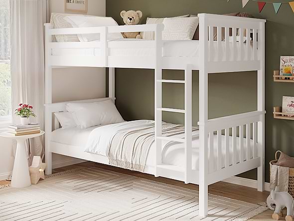 Flair Cypress Detachable Bunk Bed White