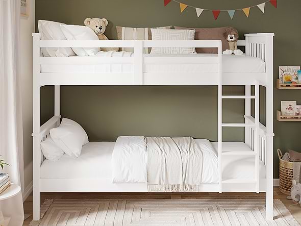 Flair Cypress Detachable Bunk Bed White