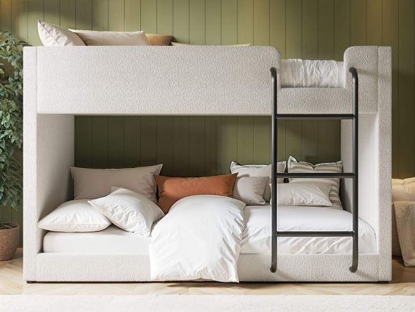Flair Eden Beige Boucle Bunk Bed