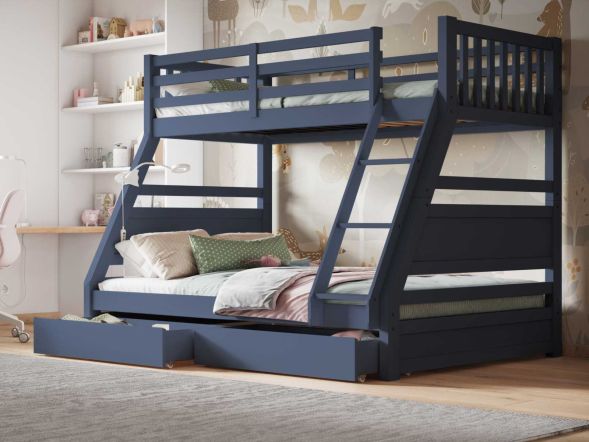 Flair Ollie Triple Bunk Bed with Drawers 