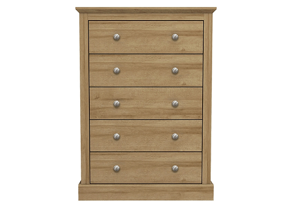 LPD Devon Oak 5 Drawer Chest
