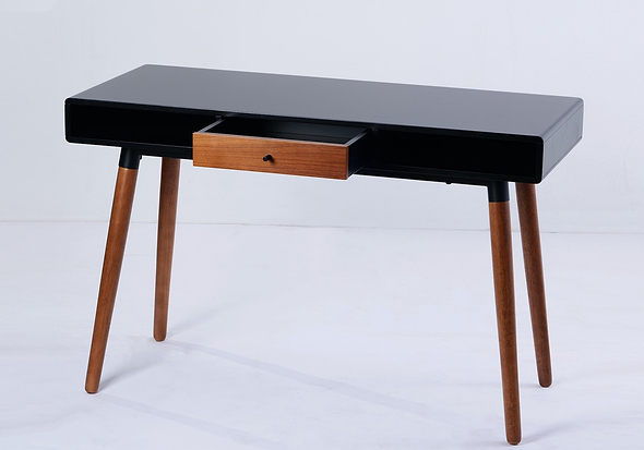 Flair Edelweiss Desk Walnut & Black (120x50)