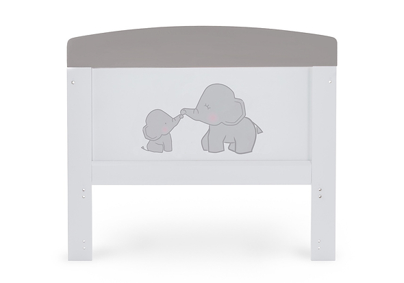 Obaby Grace Inspire Cot Bed - Me & Mini Me Elephants - Grey

