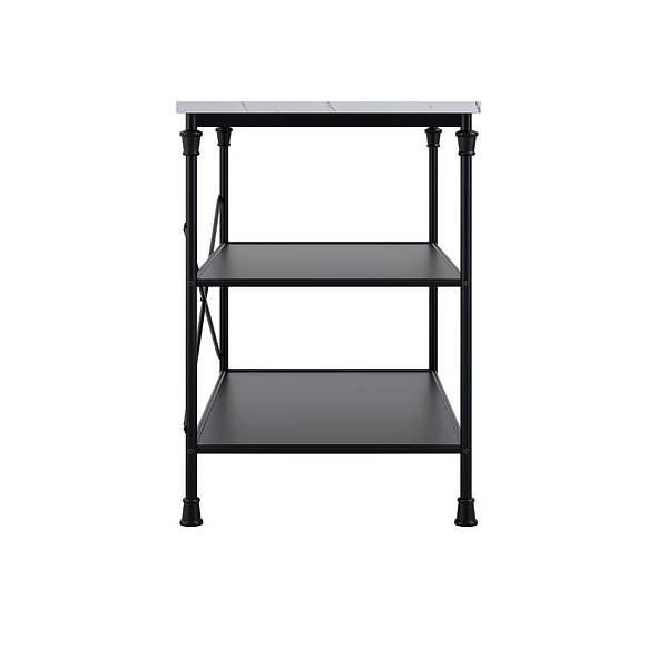 LPD Fairmont Marble Effect Kitchen Island