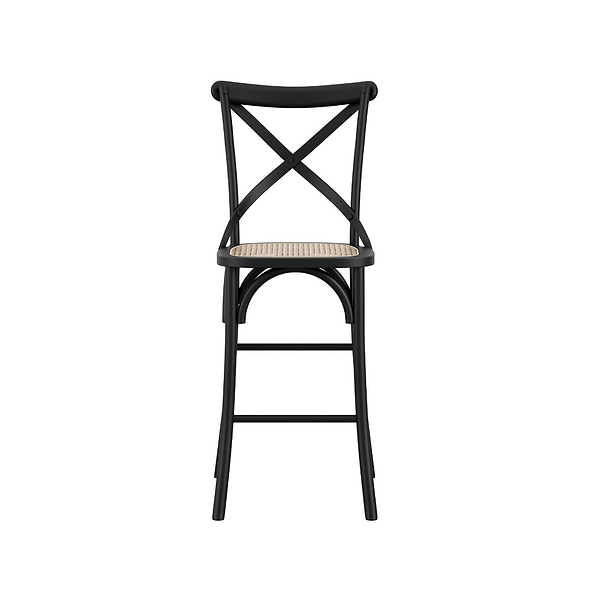 LPD Fitzroy Black / Cane Counter Stool