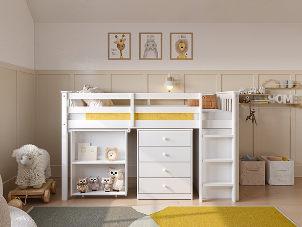 Flair Soban Cabin Bed Shorty White
