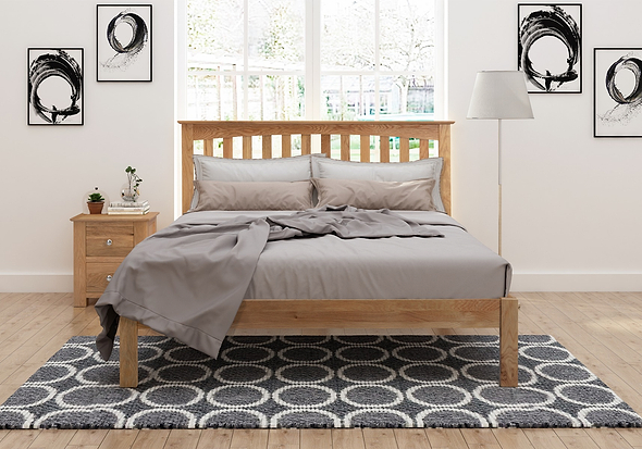Flintshire Furniture Gladstone Solid Oak Bed Frame