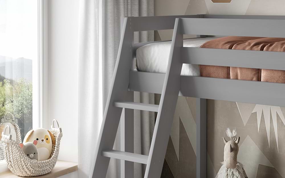 Noomi Nora Solid Wood Triple Bunk Bed with Optional Storage (FSC-Certified)
