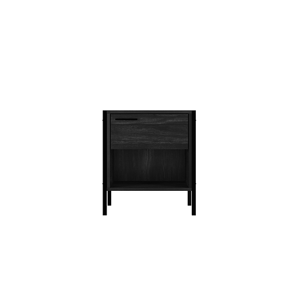 LPD Hoxton Black Bedside Cabinet
