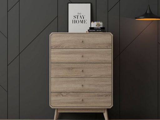 Kidsaw BR15 Chest of Drawers Light Oak
