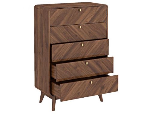 Kidsaw LV44 Chest of Drawers Columbian Walnut