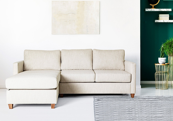 Gainsborough Inca Sofa Bed incorporates a chaise fibre filled seat and back cushions pocket mattress slatted base