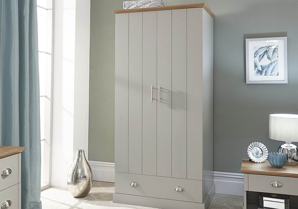 GFW Kendal 2 Door 1 Drawer Wardrobe
