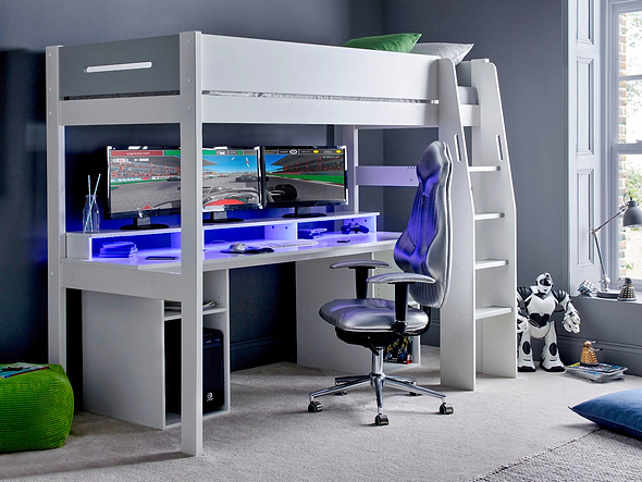 Kids Avenue Urban Grey 5 Gaming High Sleeper