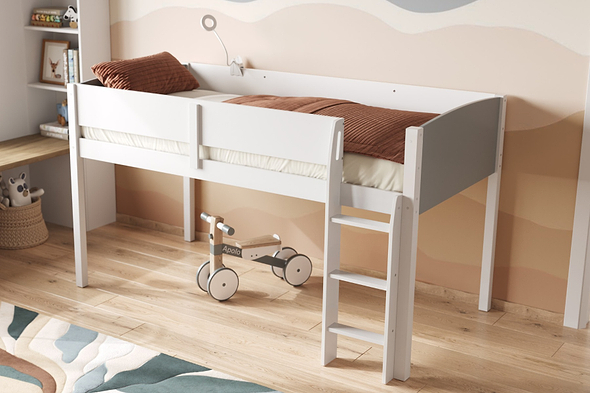 Flair Loop Wooden Mid Sleeper Cabin Bed