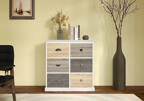 Dorel Mercer 6 Door Storage Cabinet