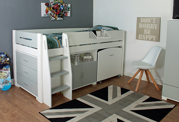 Kids Avenue Urban Grey 1 Midsleeper