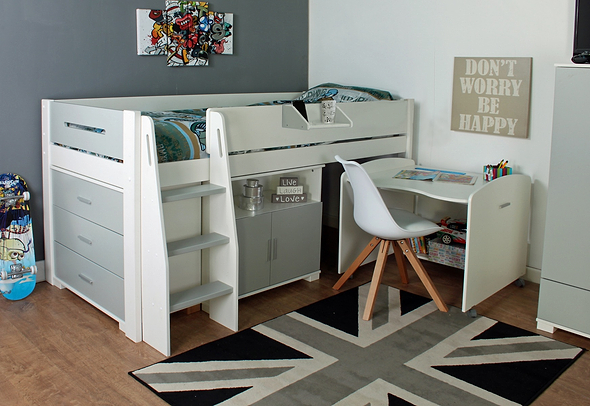 Kids Avenue Urban Grey 1 Midsleeper