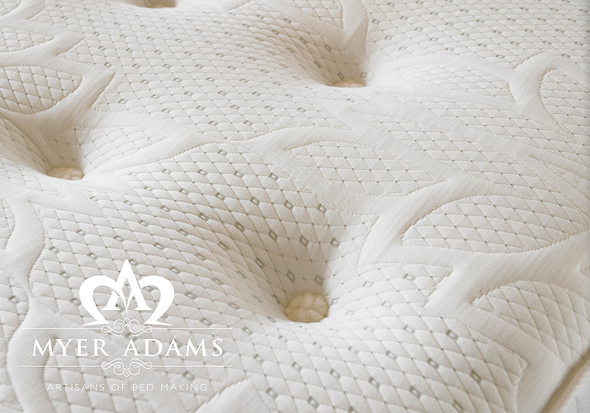 Backcare Memory 2000 Divan - Shown in Linen Midnight Blue 