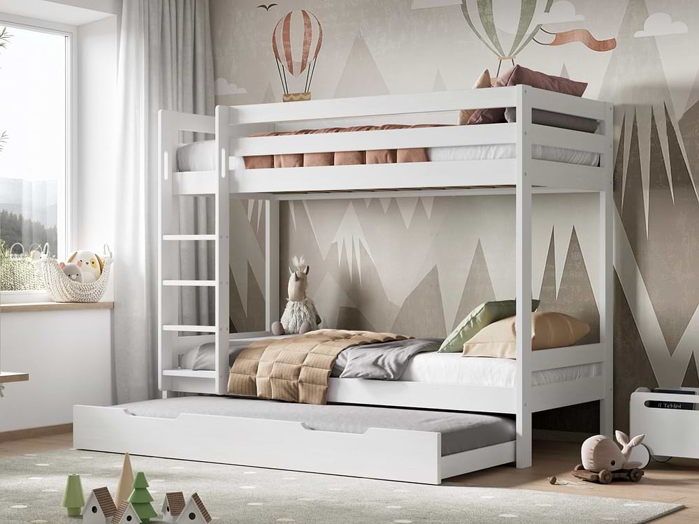 Noomi Nora Solid Wood Bunk Bed with Optional Storage (FSC-Certified)
