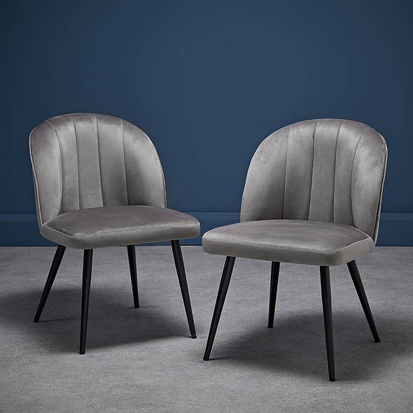 LPD Orla Chair Grey Pack Of Two
