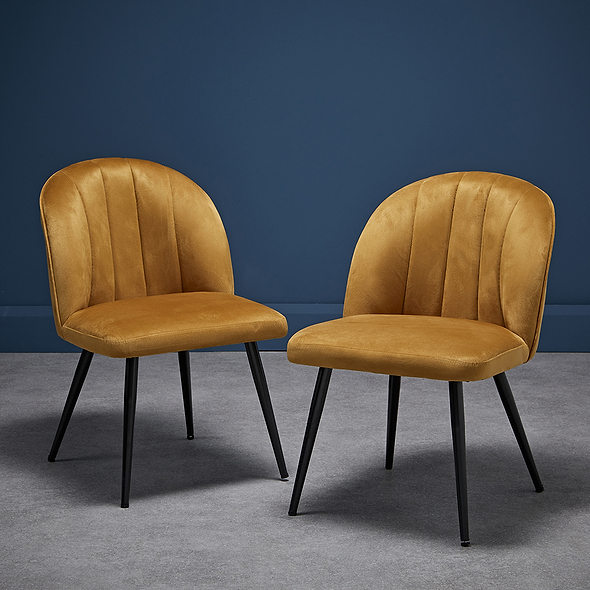 LPD Orla Chair Mustard Pack Of Two