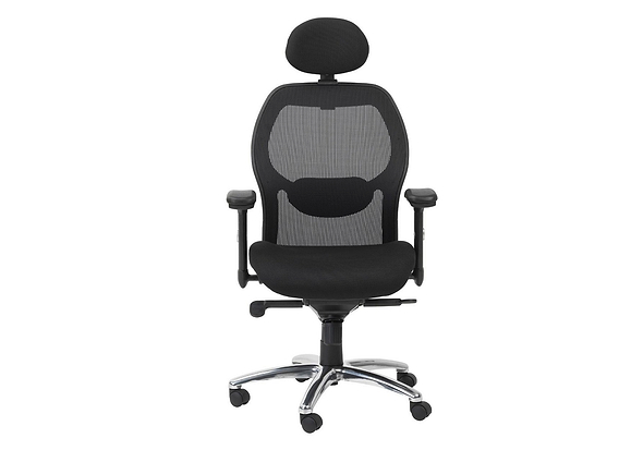 Alphason Portland Mesh Back Office Chair Black
