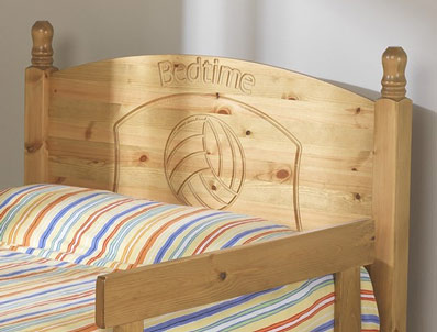 Friendship Mill Football Wooden Bed Frame
