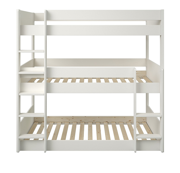 Noomi White Triple Stak Solid Wood Bunk Bed (FSC-Certified)
