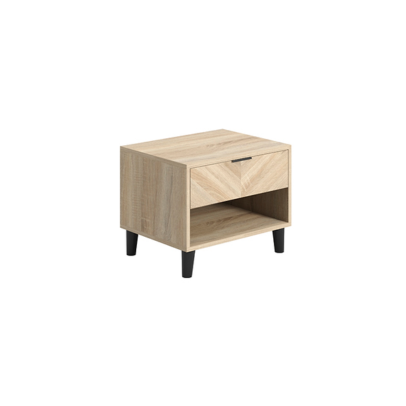 LPD Stockholm Chevron 1 Dr Bedside Cabinet