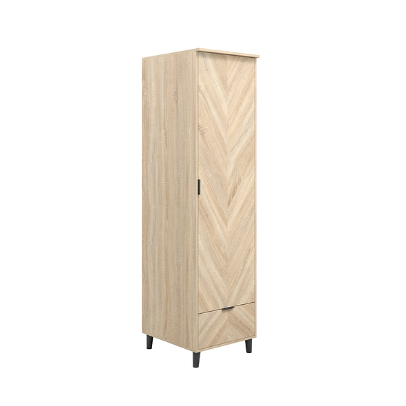 LPD Stockholm Chevron 1 Door Wardrobe