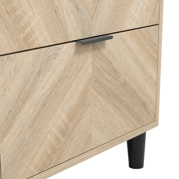 LPD Stockholm Chevron 1 Door Wardrobe
