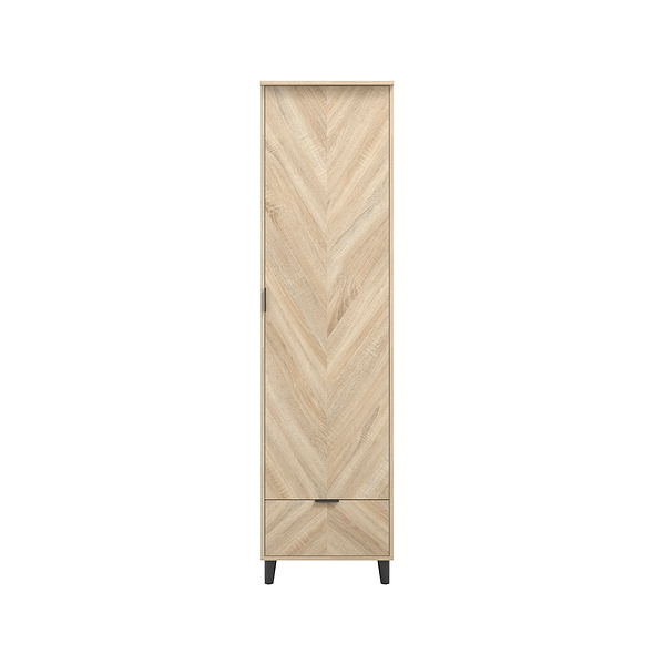 LPD Stockholm Chevron 1 Door Wardrobe