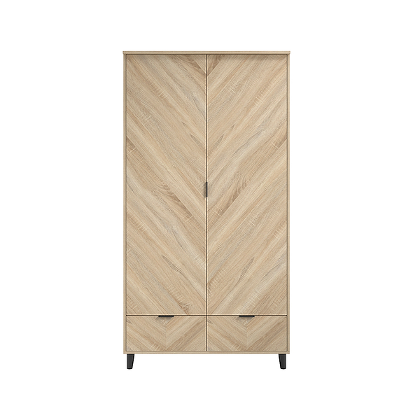 LPD Stockholm Chevron 2 Door Wardrobe