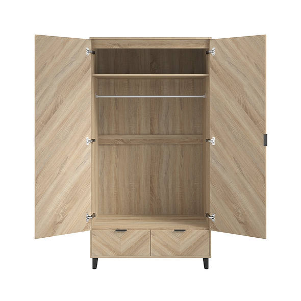 LPD Stockholm Chevron 2 Door Wardrobe