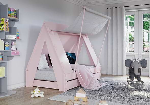 Mathy By Bols Tent Cabin Bed With Trundle Drawer
