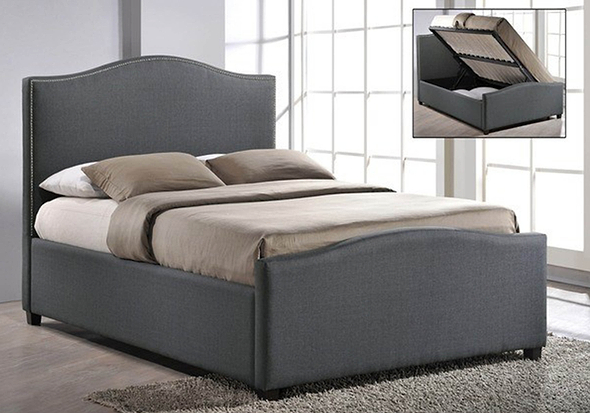 Time Living Brunswick Fabric Ottoman Bed Frame 